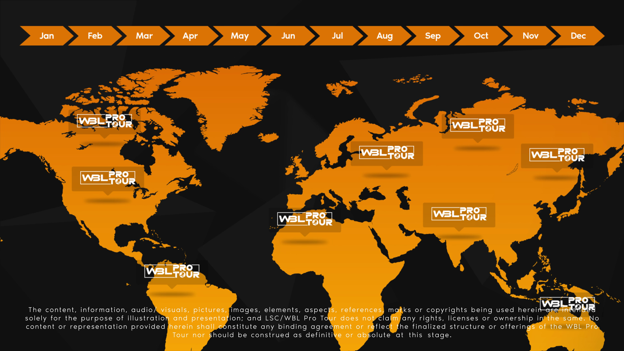 WBL Pro Tour Map